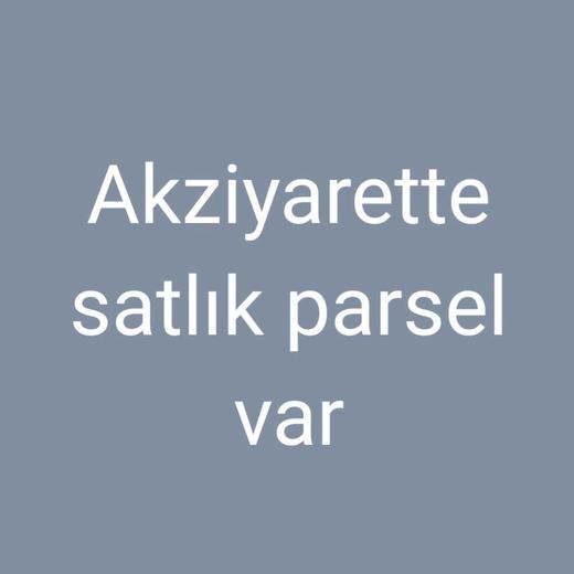 Akziyaret satılık parsel görseli